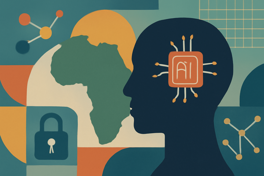 AI governance in Africa abstract representation